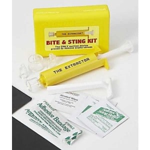 Unpacked sting and bite kit